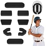 Shupakul 1 Set of Batting Helmet Padding, 0.79 Inch Thickened Universal Helmet Padding Fit Kit, Sport Helmets Pad Replacement for Catchers Baseball Softball Players