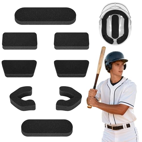 Shupakul 1 Set of Batting Helmet Padding 0.79 Inch Thickened Universal Helmet Padding Fit Kit Sport Helmets Pad Replacement for Catchers Baseball Softball Players