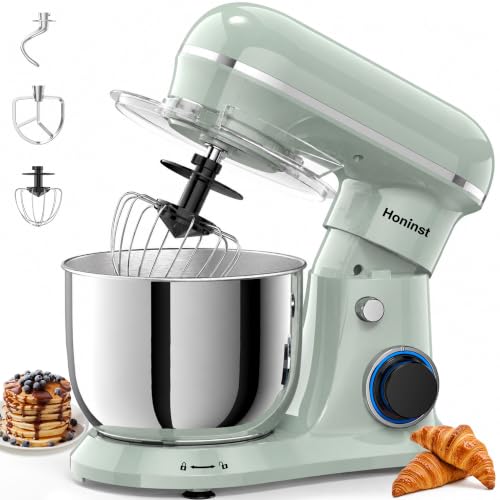 Image of Honinst 4QT Electric Stand Mixer, 10-Speed Tilt-Head Compact Kitchen Mixer