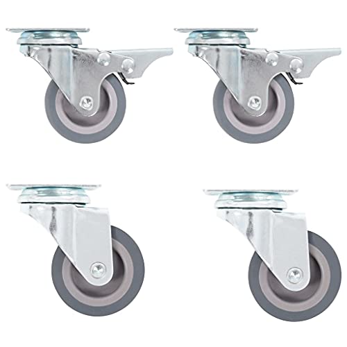 Gawany roulettes Pivotantes roulettes pour Meubles 4 pcs 50 mm Cover