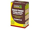 SOLABIOL Engrais Complet - 1Kg - Mini-Granulés - Epandage Facile & Sans Poussière - Doub...