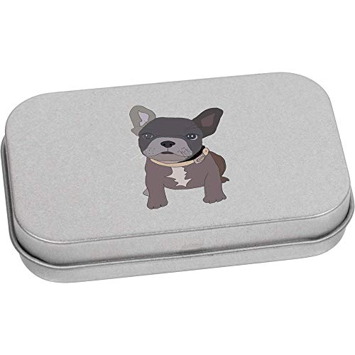 Azeeda 80mm 'French Bulldog Puppy' Metal Hinged Tin/Storage Box (TT00130044)