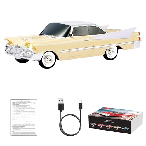 WSTER WS-1965 Bluetooth Replica Speaker – Retro Rocket Car Design,
