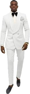 Mens Suit Jacquard Groom Tuxedos Shawl Lapel Suits Slim Fit 2 Pieces Two Buttons Jacket