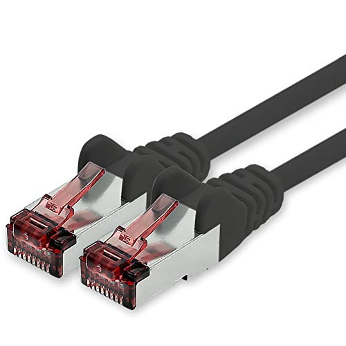 Cat6 Cat6 Cat6 Network Cable Anschluss Internet Dsl Ethernet Cable Internet Cat6 Cat6 Cat.6 Cat7 Cat.7 Cat5 Cat.5 Cat.5e noir - 1 x 15m