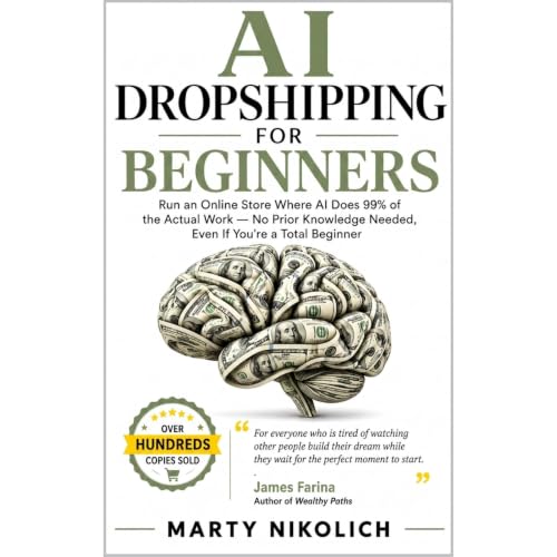 AI Dropshipping For Beginners Audiolibro Por Marty Nikolich arte de portada