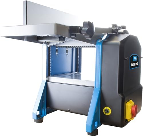 Bild 4 - Güde 55440 Abricht- & Dickenhobel GADH 200 (Abrichttische aus Alu-Druckguss, Hobelwellenschutz, Überlastschalter), Blau, 82 x 46 cm