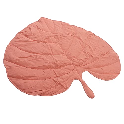 Bladvormig Vloerkleed, Speciaal Gevormde Babykruipmat van Katoen voor Thuis (Roze) - Afbeelding 4