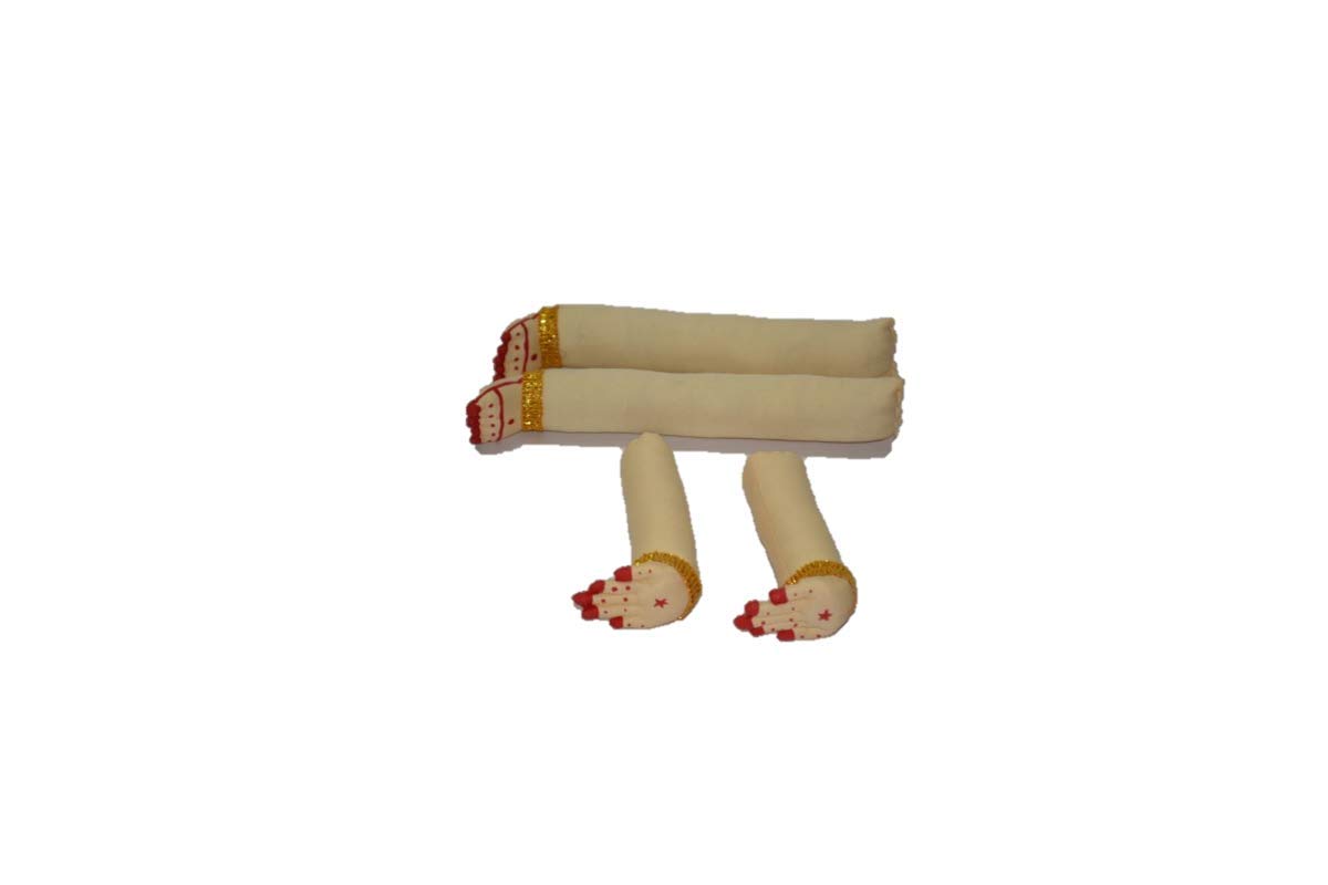 pujacelebrations Devi Amman Hands and Legs Set (Skin) ,,,