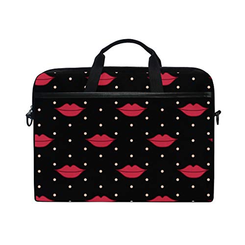 Sacoche ordinateur lèvres rouges pour étudiante et working girl
