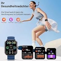 Smartwatch Herren Damen , 1.91''HD 2026 Fitnessuhr mit Bluetooth Anrufe, Fitness Tracker mit Schrittzähler, Schlafmonitor SpO2 Herzfrequenz, 113+Sportmodi Sportuhr IP68 Wasserdicht für Android iOS – Ansicht 5