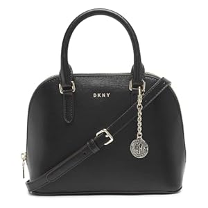 DKNY Bryant Dome Satchel, Black/Gold