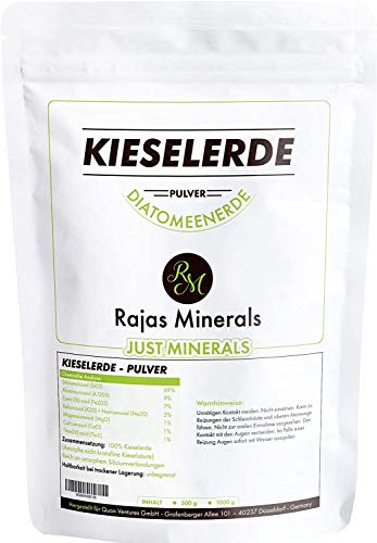 Preisvergleich Produktbild 100% reine Kieselerde (500g Pulver) frei von Zusatz-, Konservierungs- und Füllstoffen