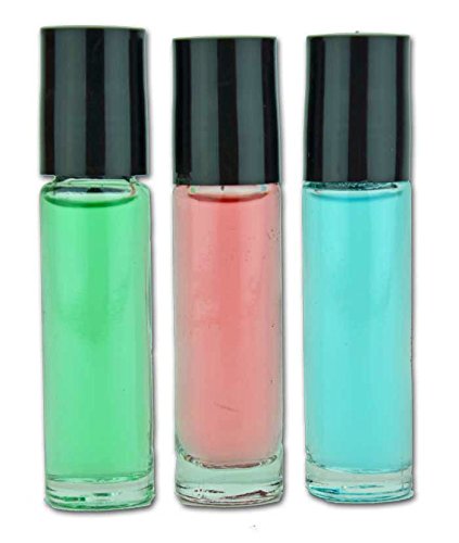 Set of 3 Avany 100% Pure Uncut Alcohol Free Roll on Body Oil Unisex Fragrance - Egyptian Musk, African Musk and China Musk