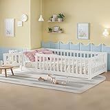 Bellemave Montessori Twin Floor Bed Frame with...