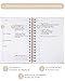 ZICOTO Aesthetic Daily Planner And Notebook With Hourly Schedule - Beautiful Spiral To do List Notepad For Work/Home to Organize Tasks And Appointments - Stylish School/Office Supplies Book For Women