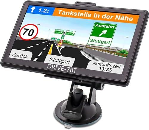 GABITECH 7 Zoll GPS Navigationsgerät Navi Drive 7BT Bluetooth für LKW, PKW Karten Update
