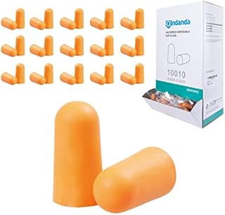 200 Pairs Soft PU Foam Bullet Earplugs, Noise Cancelling 37dB SNR, Slow Rebound, Noise Reduction, Earplugs For Sleep, Automotive, Construction, Mining