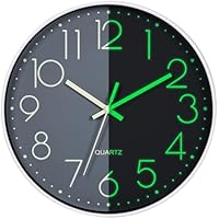 VIVILINEN Reloj de Pared Que Brilla en la Oscuridad con