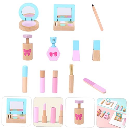 FAVOMOTO 1 Conjunto De Simulação Saco Cosmético Crianças Brinquedos Fingir Brincar Kit De Maquiagem