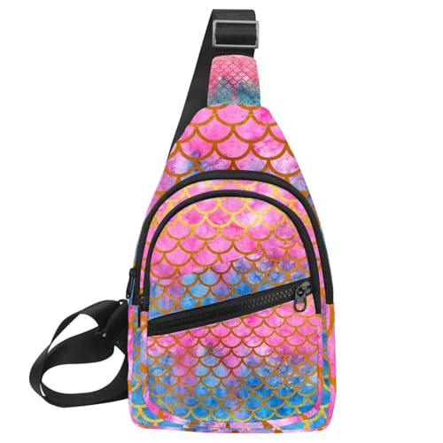 Bolso bandolera impermeable de escamas de sirena ideal para tu día a día