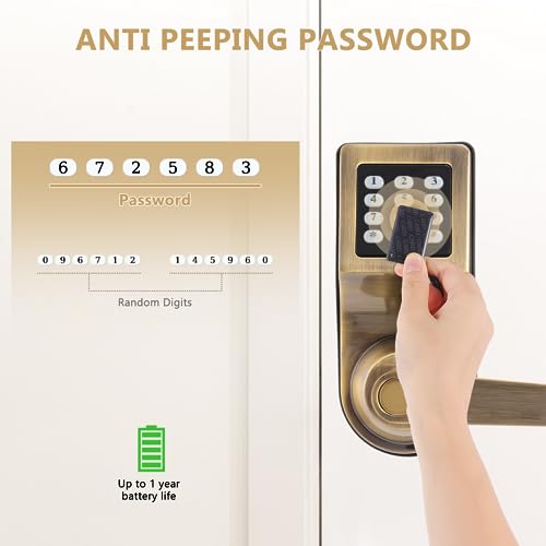 Goodum Cryptographic Locks, Keyless Entry Locks, Biometric Locks, Numeric Keypads, Door Locks With Handles, Keypad Locks With Handles #TOP2