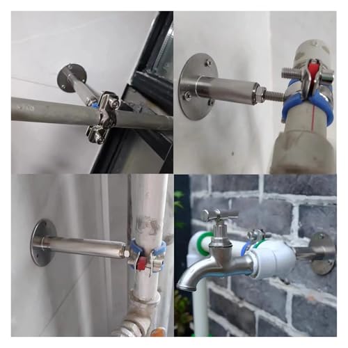 Soporte de tubo para techo y pared ideal para organizar tuberías visibles en reformas de casas 6