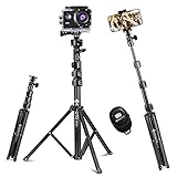 【Was ist in der Box】1 x Stativ Selfie-Stick, 1 Universal-Telefonhalter, 1 Bluetooth-Fernbedienung