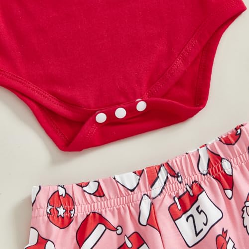 Christmas Baby Girl Outfit My First Christmas Newborn Romper Shirt Onesie Bell Bottoms Pants Winter Baby Clothes4