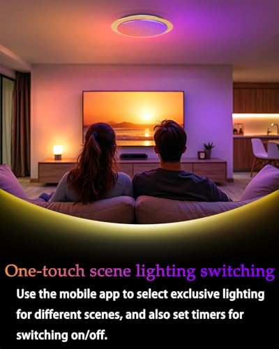 Plafonnier Bluetooth intensite réglable pour un éclairage sur mesure - 7