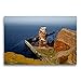 Premium Textil-Leinwand 75 x 50 cm Quer-Format Die Lange Anna auf Helgoland | Wandbild, HD-Bild auf Keilrahmen, Fertigbild auf hochwertigem Vlies, Leinwanddruck von Martina Berg
