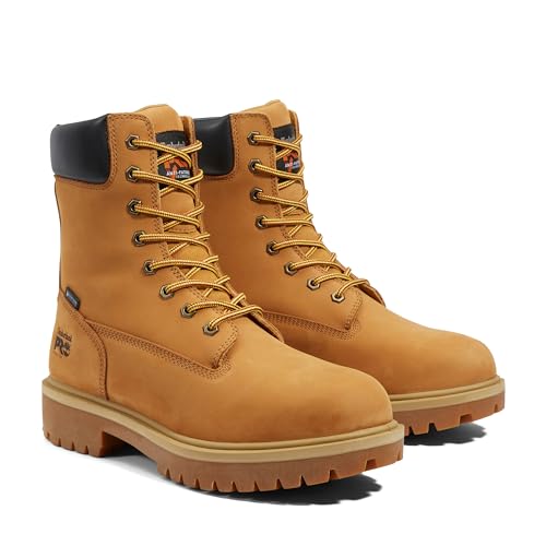 Timberland PRO Timberland PRO Men's Direct Attach 8 Inch Steel Safety Toe Insulated Waterproof Industrial Work Boot, Wheat-2024 New, 13 W