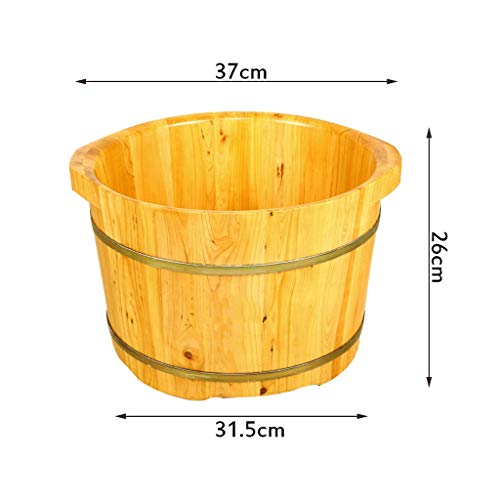 Barril de madera para spa de pies con cedro sólido miniatura 2