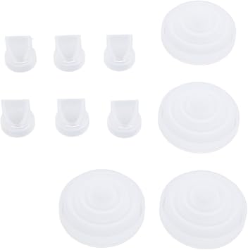 6pcs Duckbill Valves and 4pcs Membrane, Prevents Backflow Washable Compatible Breastpumps Parts for M5, Breast Pump Replacement Parts M5, Duckbill Valves Silicone Membrane