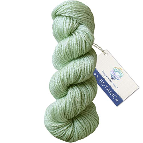 Flax Botanica DK Yarn, Elegant Merino Linen Silk, Pistachio