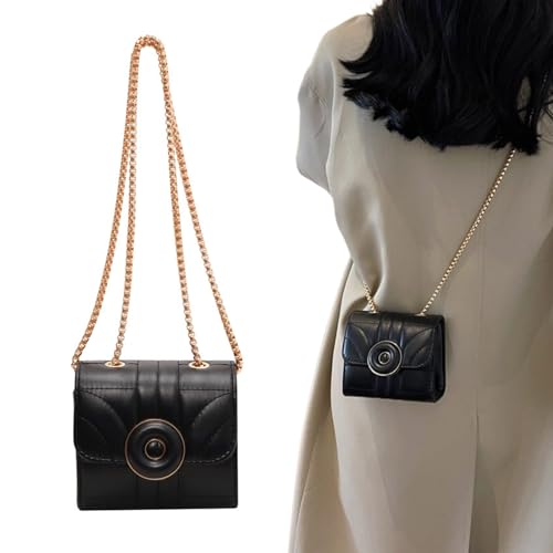 ZYMIADOU Quilted Crossbody Purse With Convertible Chain Strap Handbag Flap Shoulder Bag For Girl Dating Work Daily For Women Quilted Flap With Strap Trendy Crossbody