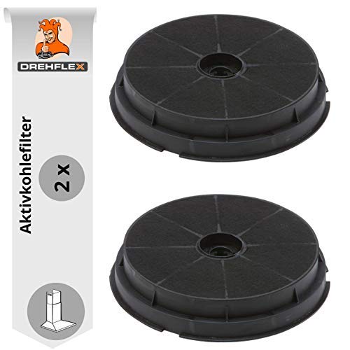 DREHFLEX-AK16-2 Stück Aktivkohlefilter Carbonfilter Dunstabzugshaube 180mm/190mm-passend für verschiedene Hersteller (z.B.für bestimmte Hauben von AEG/Electrolux/Beko/Arcelik/EBD/Indesit etc)