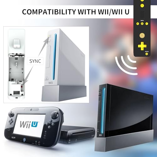 KDYGPDCT 2 Pack Wii Remote with Nunchuck,Wii Controller with 2 Nunchucks Compatible with Nintendo Wi