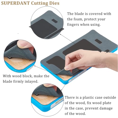 Molde rectangular de cuero para cortar piezas de marroquinería 4