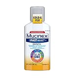 Mucinex Fast-Max Maximum Strength All-in-One Cold & Flu, Orange & Pineapple 6 oz