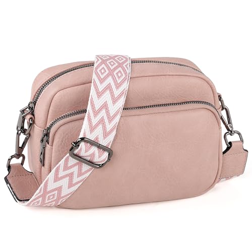 Image of TANTOMI Small Crossbody Bag for Women, Vegan Leather Shoulder Bags for Women, Travel Purse with Adjustable Shoulder Strap
