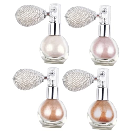 Spray illuminateur pailleté corps et visage, lot de 4 poudres scintillantes nomades