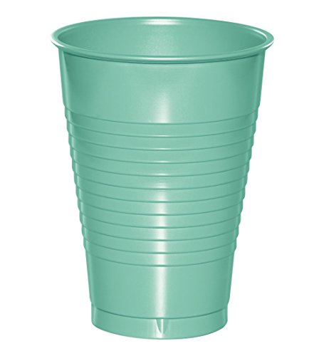 Creative Converting 318882 Mint Green Disposable Plastic Cups, 12 oz, 20 pcs