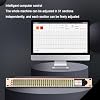 31-Band Digital Equalizer, Stereo Graphic Audio EQ, 1U Rack Mount Spectrum Analyzer, with Automatic Noise Reduction, LED Sn, 16 Preset Effects, for Recording Studio