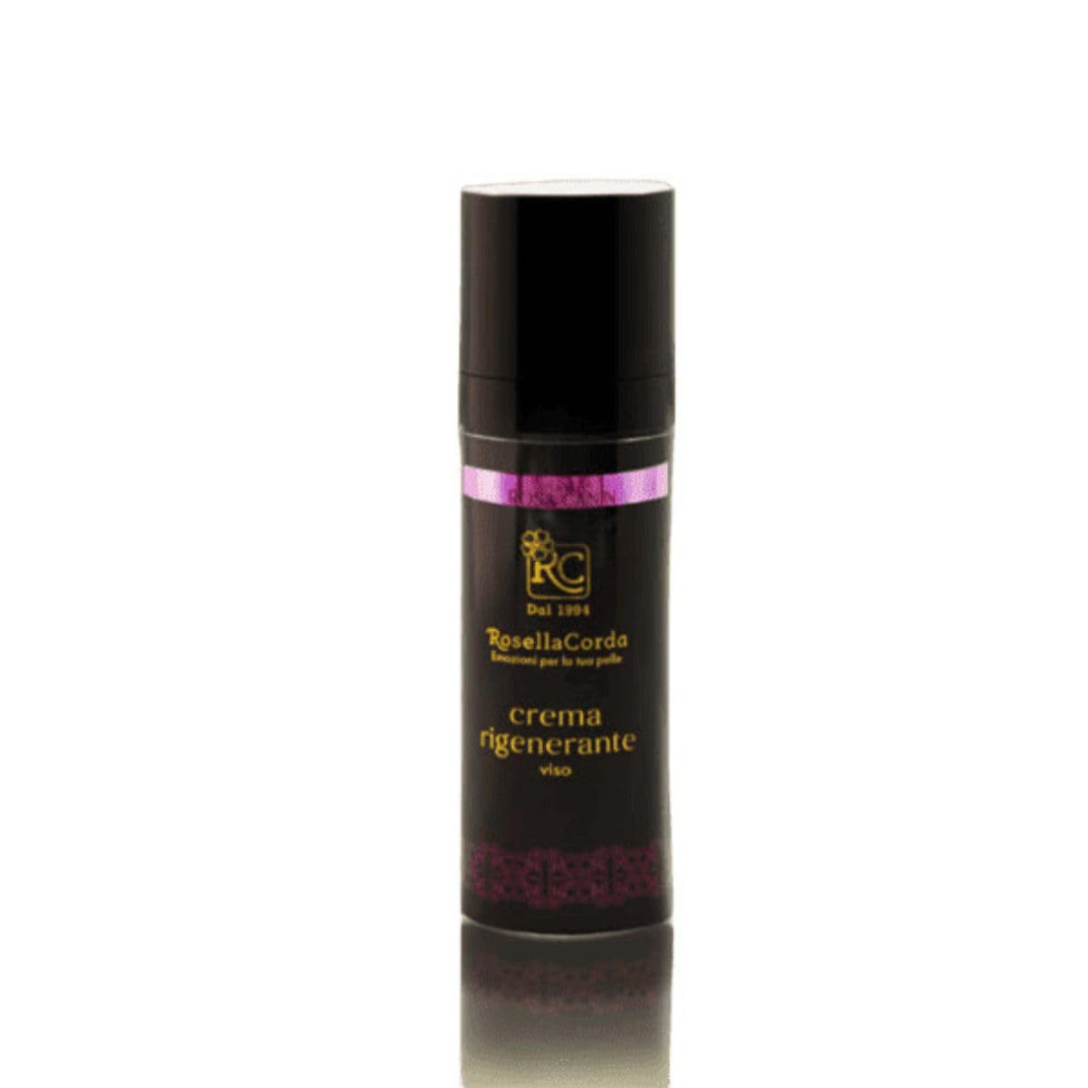 Crema Viso Rigenerante RC Antirughe Pelli Mature con Rosa Canina, Retinolo, Vitamina C, Acido Ialuronico e Coenzima Q10-30 ml | Anti Età e Idratante