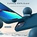 TOCOL for iPhone 13 Case, Liquid Silicone, Midnight Blue