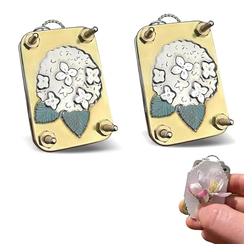 Micro Flower Press,Microwave Flower Pres Kit, Botanical Art & Crafts DIY Metal Embossing,Portable Metal Flowers Press Kit for Arts and Crafts Lovers, Plant Lover Gifts (2 Pcs, Hydrangea) -  HUANHUAN Store, 1