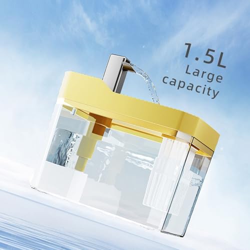Fuente para gatos con dispensador de agua grande y flujo continuo para mascotas 4