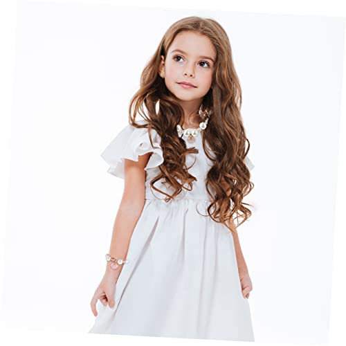 Amosfun Fatos De Pulseira De Pérolas Falsas Para Crianças Joias Para Crianças Pulseiras Infantis Con