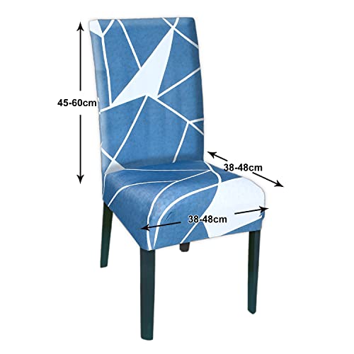 Image of Kuber Industries Lining Printed Elastic Stretchable Polyster Chair Cover for Home, Office, Hotels, Wedding Banquet (Forest Green)-50KM0927,Standard